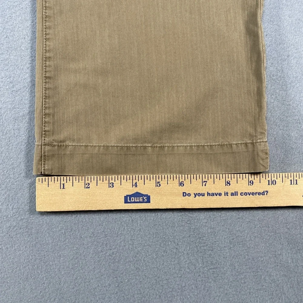 Banana Republic Mens Pants Chino Style Faded Wide‎ Leg Tan/Brown 32x32